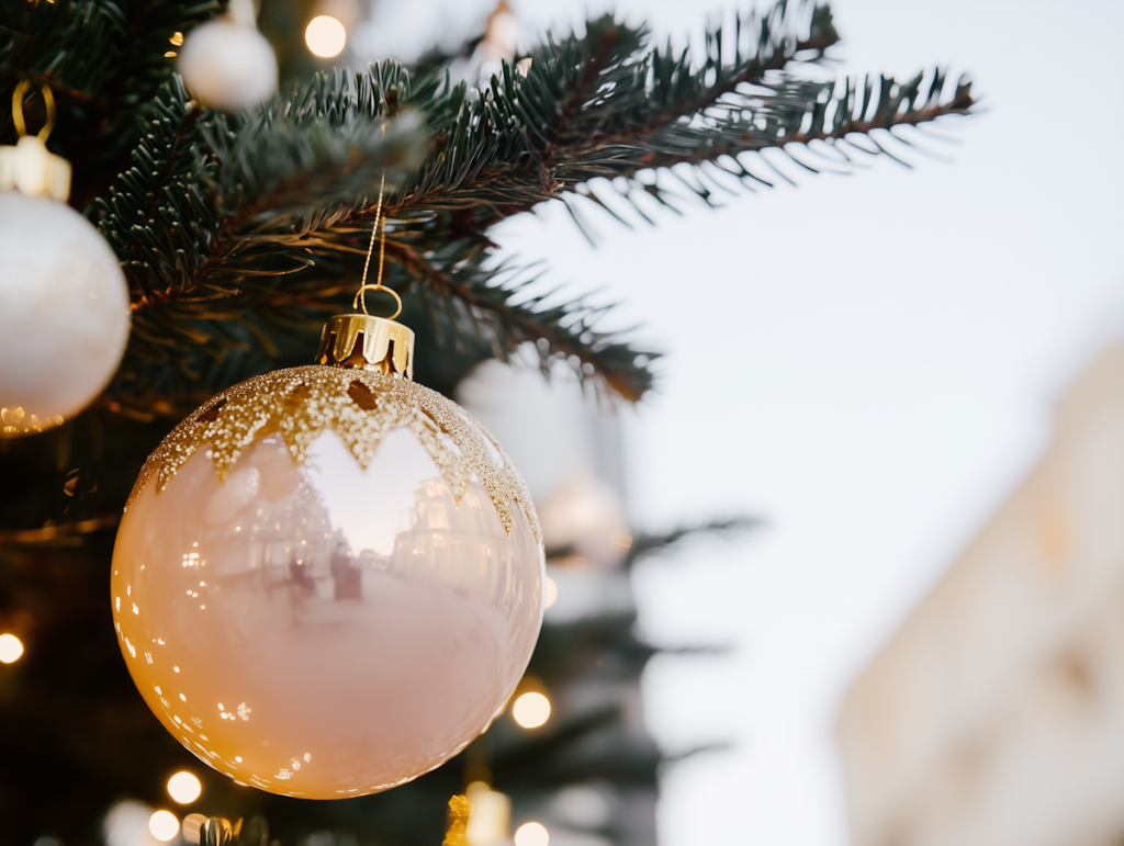 close up of Christmas bauble